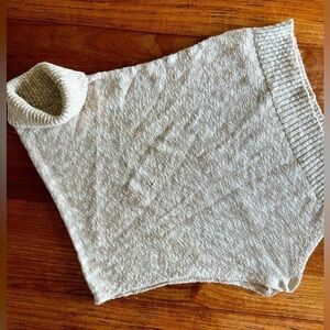 Eileen Fisher Asymmetrical Turtleneck Organic Cotton/Baby Alpaca Cape / OSFM